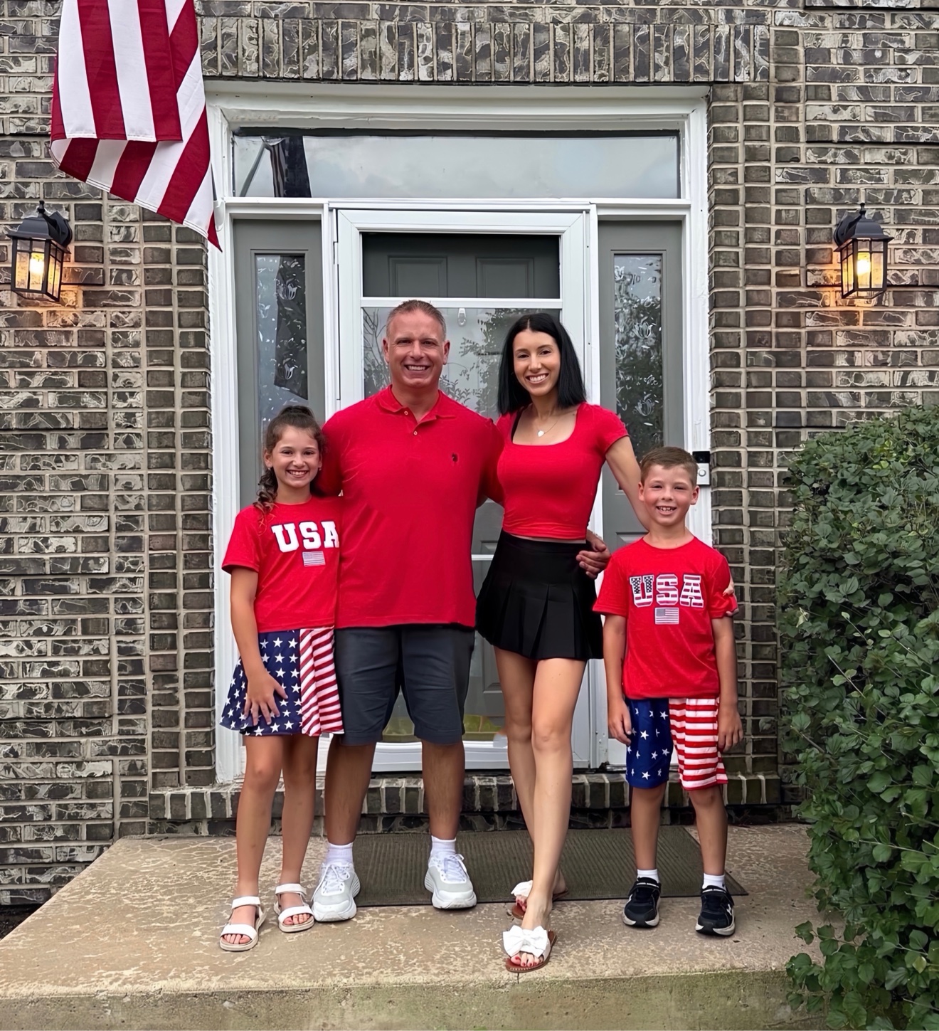Yury with his wife and kids